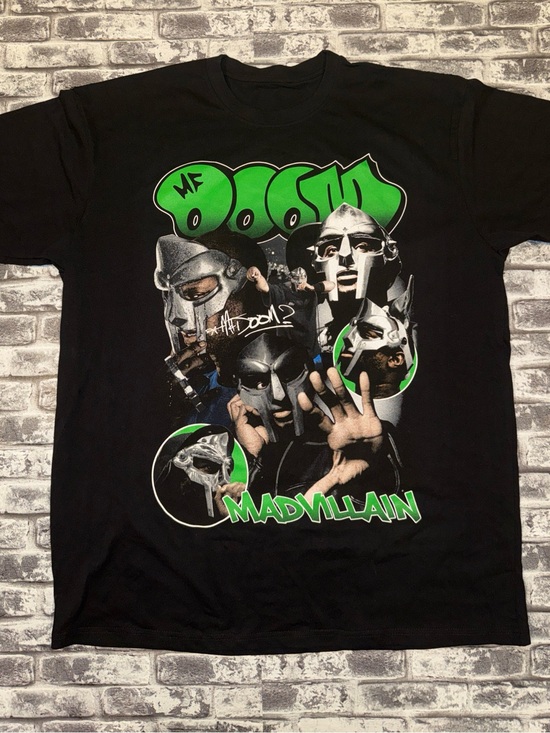 other Other - MF Doom Rap Hiphop Black Short Sleeve Cotton T-shirt Unisex MadVillian - No Tag
